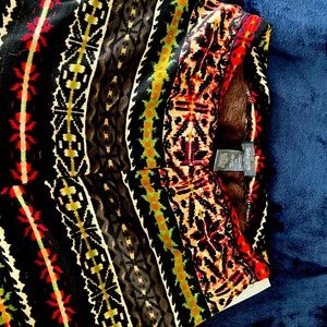 New Soho Tribal Pattern Fleece Lined Leggings